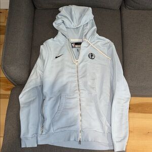 Light Blue Nike NBA Dallas Mavericks Zip-Up Hoodie